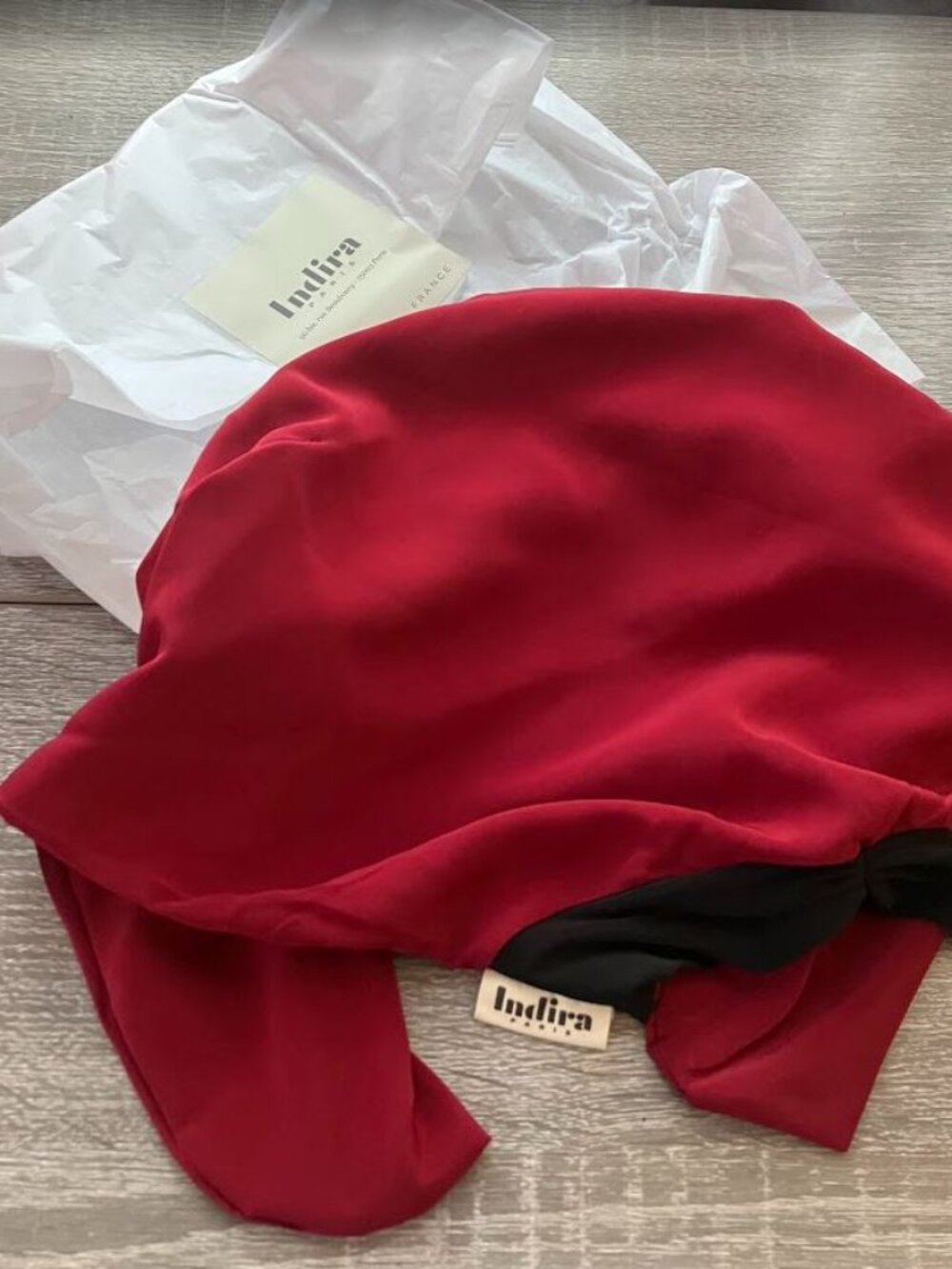 Cherry (Cerise) Cuban-style Turban NIB - Picture 4 of 4